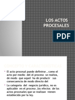 Los Actos Procesales