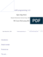 Parallel Programming and R