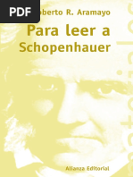 Para Leer A Schopenhauer - Aramayo, Roberto R.