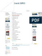 How To Crack ISRO - Subject Wise Study Material