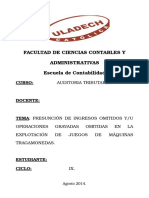 Auditoria Tributaria Presuncion Articulo 72.c. Del C.t.....