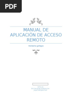 Manual de Aplicación de Acceso Remoto