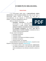 Lei Anticorrupção Brasileira - Resumo