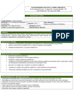 Plano de Curso Anatomia Dos Sistemas