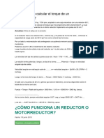 Como Puedo Calcular El Torque de Un Motorreductor