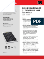 Mono & Poly-Crystalline (12 Volt) Silicone Solar Cell Modules