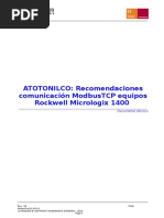 Comunicacion ModbusTCP MicroLogix 1400 Serie B