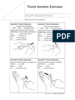 Thumb Isometric Exercises