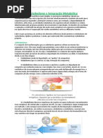 Resumo - Integração Metabólica