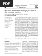 Modulation of Calmodulin Plasticity by The Effect of Macromolecular Crowding