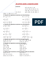 Trabajo Ecuaciones y Sistemas 3 Eso