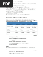 10 Ejemploseryre de Oraciones de Relativo