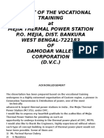 DVC Mejia Thermal Power StationReport 