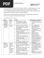 The Company: Marketing Management - Individual Assignment Tong Nguyen Hong Viet EMBA14 - Class A