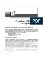 Projections of Points and Straight Lines - II