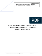 Procedimiento UT ASME B31 (1) .3 en Tuberias QUA-PIUT-01 PDF