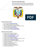 Fechas Cívicas y Festivas Del Ecuador