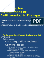 Perioperative Management of Anticoagulation