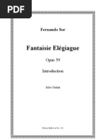 Fernando Sor: Fantaisie Elégiague - Introduction