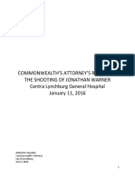 Commonwealth's Attorney's Report On LGH Shooting