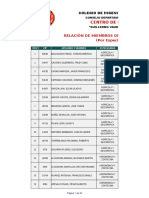 Relacion Miembros Centro Peritaje Enero 2015