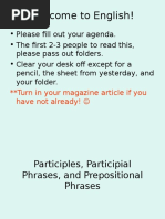 Participles Participial Plihrases and Prepositional Phrases