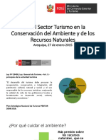 Rol Del Sector Turismo en La Conservación Del Ambiente y de Los Recursos Naturales