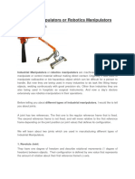 Industrial Manipulators or Robotics Manipulators