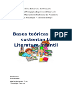 Bases Teóricas Que Sustentan La Literatura Infantil