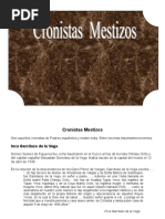 Cronistas Mestizos