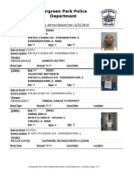 Evergreen Park Arrests May 25-June 2, 2016