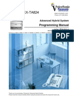 KX-TA824 Programming Manual