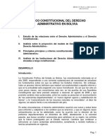 D - Marco Constitucional Del Derecho Administrativo en Bolivia