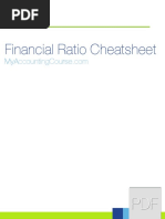 Financial Ratio Cheatsheet PDF