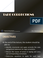 Lecture 4 Tape Corrections