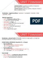 3 ESO: Unit 7 Revision