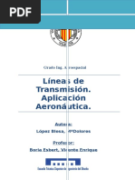 Líneas de Transmisión. Aplicación Aeronáutica