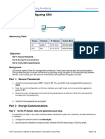 2.2.1.4 Packet Tracer - Configuring SSH Instruction