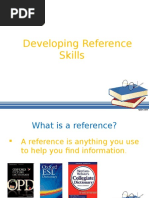 Developing Reference Skills Using A Dictionary and Thesaurus