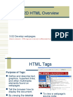 3.02D HTML Overview: 3.02 Develop Webpages