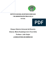 Ensayo Historia Universal Del Derecho