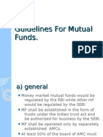 Guidelines For Mutual Funds