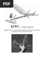 Kiwi - A Free-Flight Model Airplane (Glider)