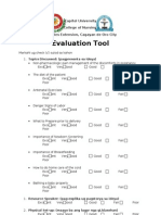 Evaluation Tool