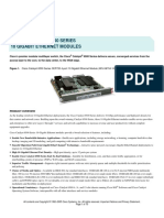 Cisco Catalyst 6500 Series 10 Gigabit Ethernet Modules: Data Sheet