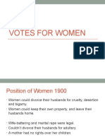 Votes For Women Powerpoint