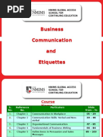 Business Communication and Etiquette PyicnPooZd