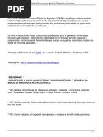 Mensajes y Grafica de Las Guias Alimentarias para La Poblacion Argentina PDF