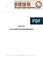 Re-Accreditation Requirements 2015