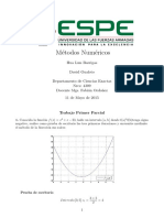 Trabajo Métodos Numéricos ESPE